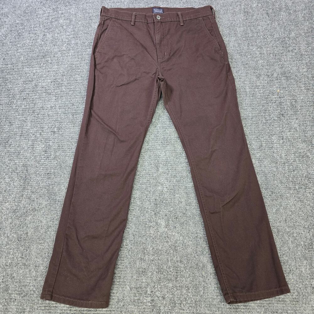 Levi's Pants Mens 34x30 Brown Straight Stretch Casual 5 Pocket Chino